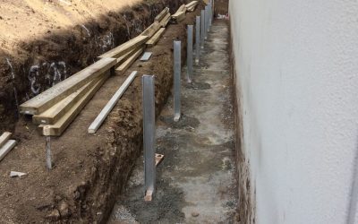 Galvanised Posts, Retaining Wall Construction, Landscaping & Excavations Melbourne