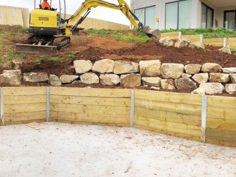 Timber Sleeper Retaining Wall Design Guide Image to u
